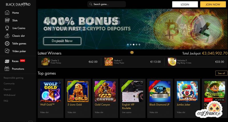 Black Diamond Casino Avis
