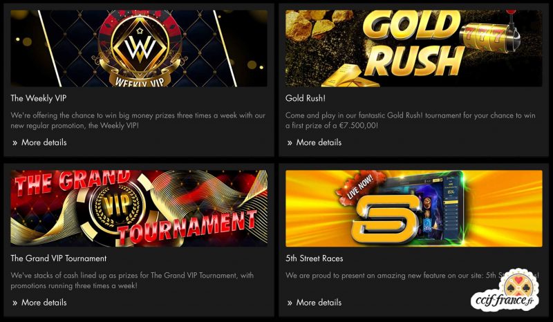 Bonus sur Black Diamond Casino