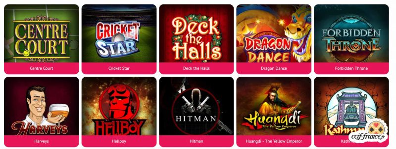 Eine Übersicht der Spiele auf dem Spin Palace