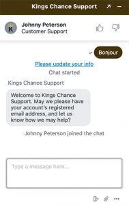 Chat Live Kings Chance Casino